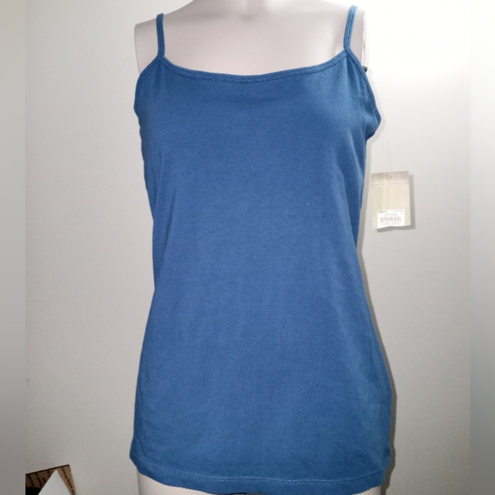 Sonoma New blue scoop neck tank cami size medium